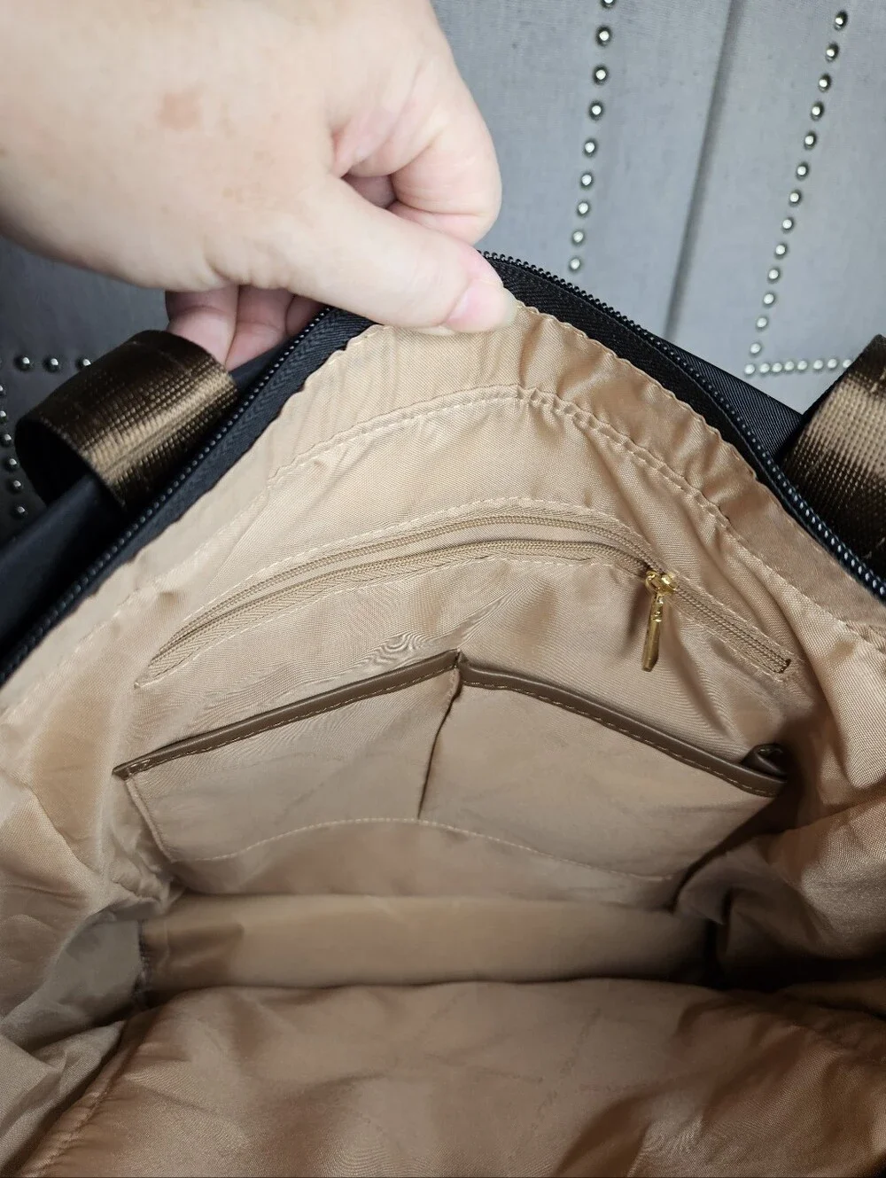 Golf Supags Convertible Shoulder/Backpack Brown Black